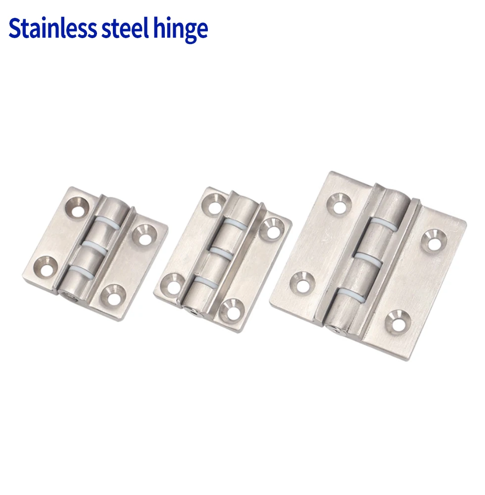 Stainless steel adjustable damping 304 wire drawing process 90/120 degree limit stainless steel industrial hinges