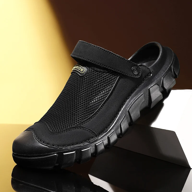 

Big Size Outdoor Closed Toe Water Slippers, Anti Slip Soft Sole Quick Drying Beach Pool Casual Footwear