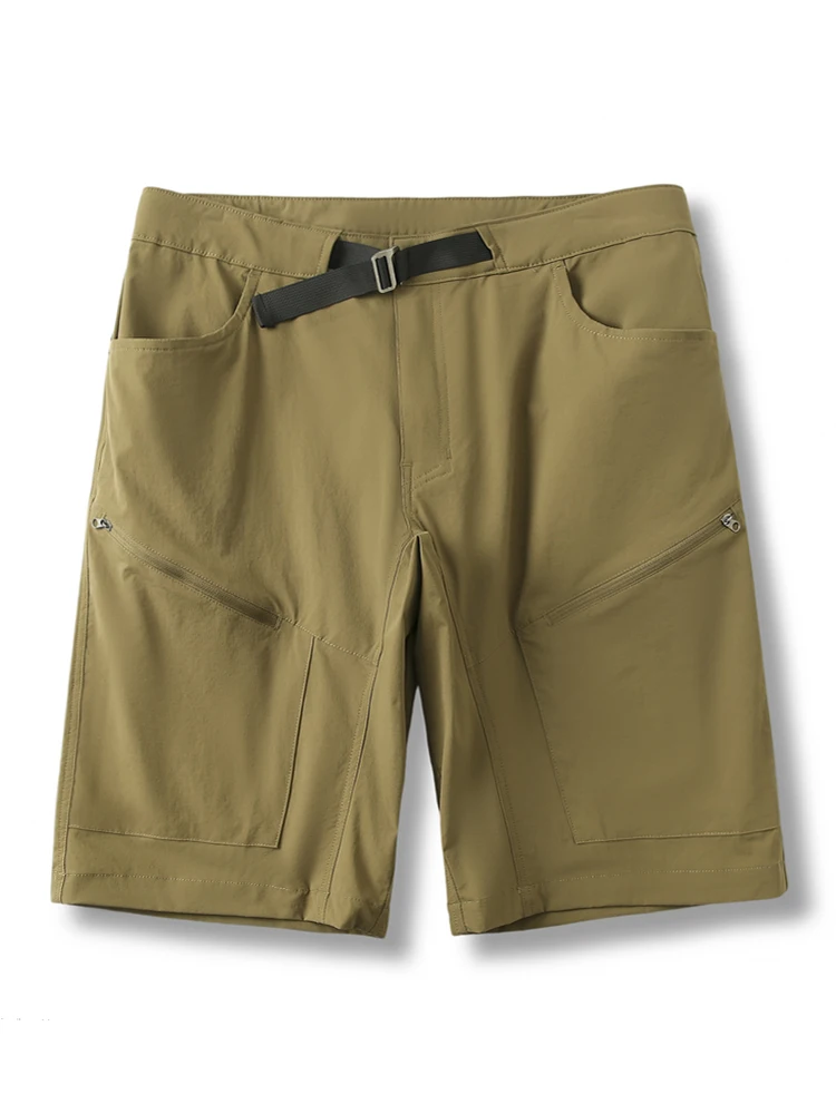 

Outdoor Workwear ort Pants Men's Summer Thin Five-Point Climbing Pants Qui Dry Breathable High Waist Straight Leg Casual ...