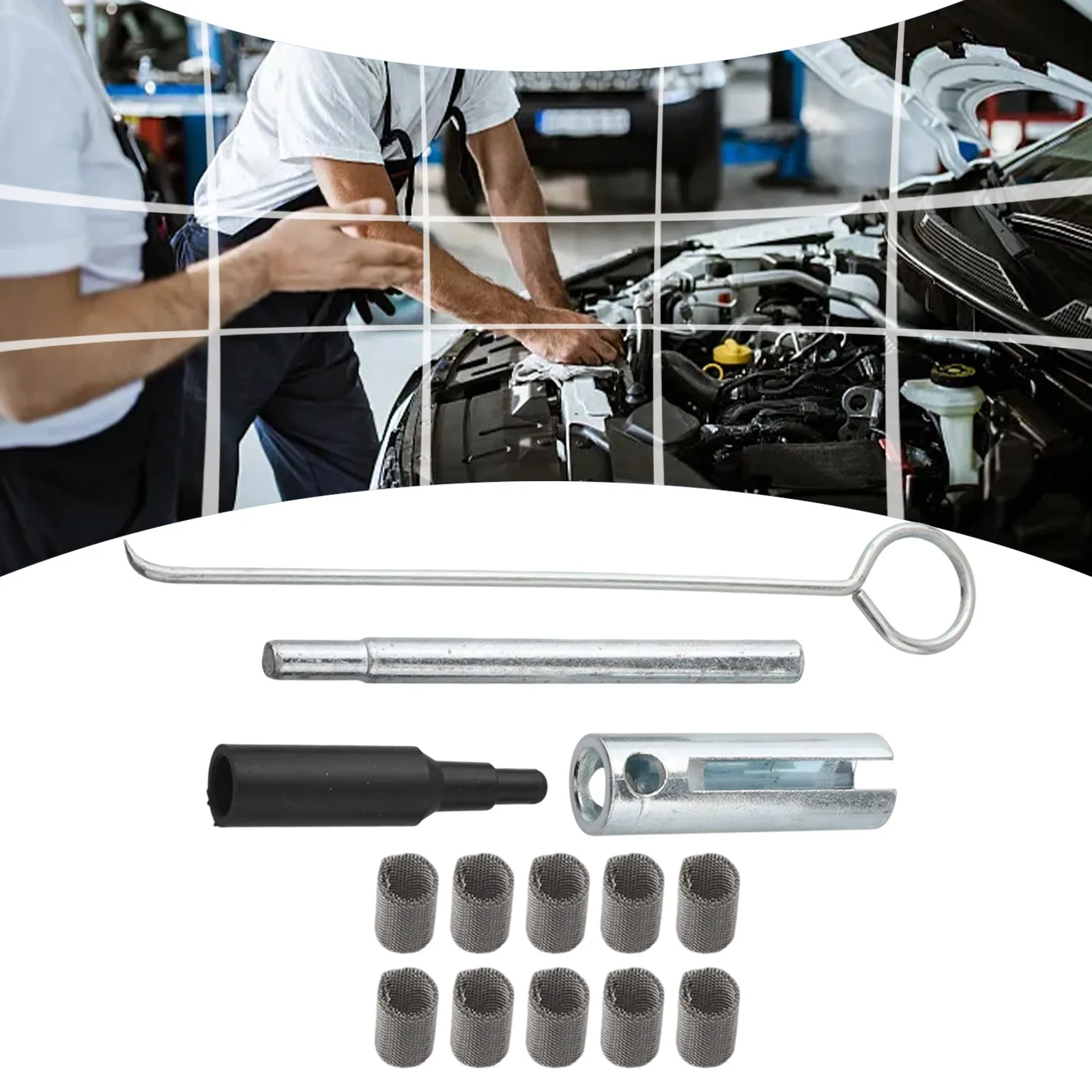 

14 шт., светящийся стояночный обогреватель, специальный ремонт, распылительная сетка, набор ключей для наперстка, аксессуары для автомобильного обогревателя, автомобильный сетчатый фильтр накаливания