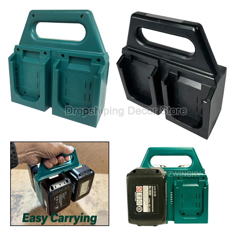 

4 Slots Battery Mount Holder Portable Storage Rack Basket Bracket Holder For Makita 18V Battery Drop-resistant Battery Holder