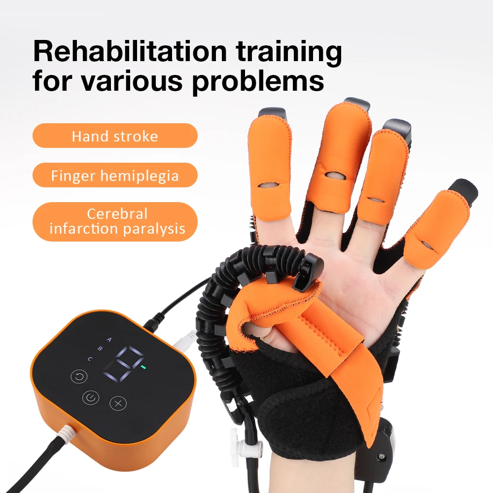 Hand Stroke Hemiplegia Rehabilitation Robot Gloves Hand Function Trainer Finger Exerciser Hand Function Recovery Device Health