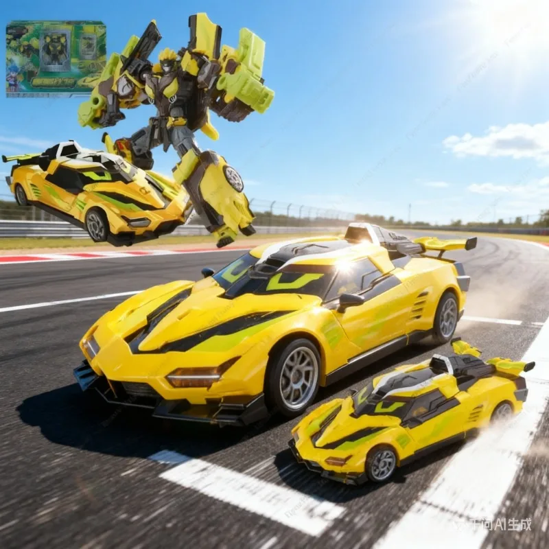 Triple Track Giant God Transformation Robot Season 3, Mechanical Vehicles Combining Action Figure Toy