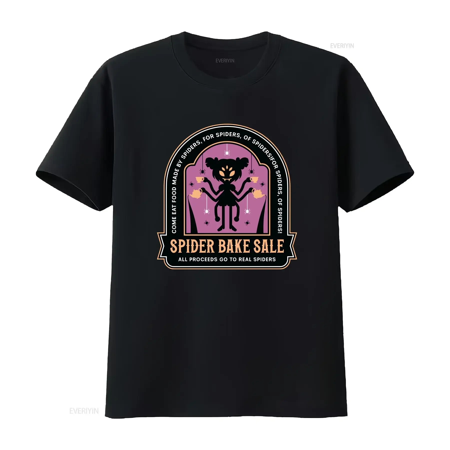 Spider Bake Sale Emblem T Shirt Undertale Video Game Gaming Gamer Deltarune Muffet Sans Cider vintage Washed graphic Unisex