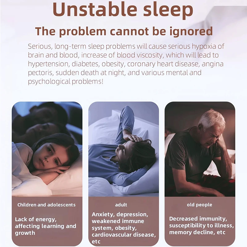 Handheld Portable Sleep Companion, Smart Massager for Bedtime Relaxation & Daily Stress Relief, Rechargeable