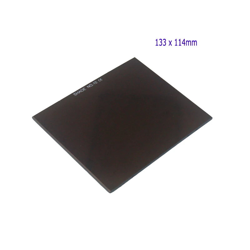 1 unidad 114x133mm lente de filtro de vidrio negro máscaras de soldadura grandes filtros de arco de recubrimiento dorado llama verde DIN9, 10,11,12,13