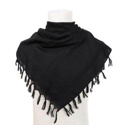 Shemagh algodón con borlas - Pañuelo táctico senderismo exterior