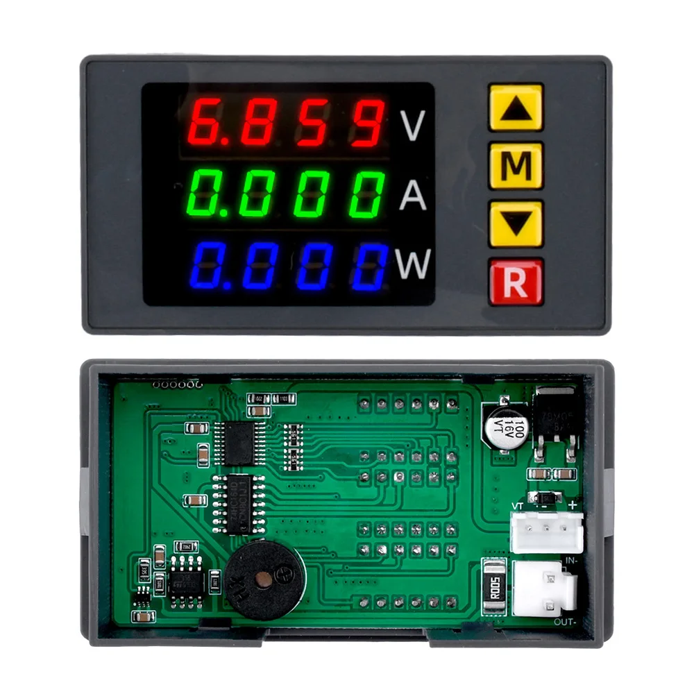 DC 0-100V 10A 1000W 3.14Inch LED Digital Voltmeter Ammeter Wattmeter Voltage Current Power Meter Volt Detector Tester Monitor