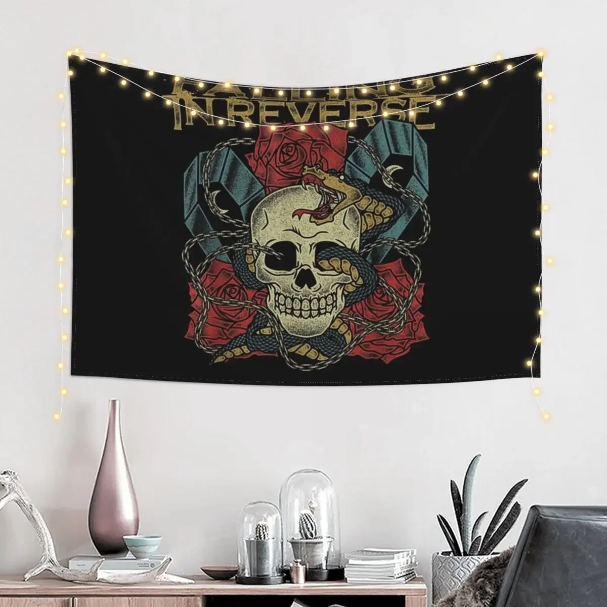 Falling In Reverse - Official Merchandise - The Death vintage Tapestry Decoration For Bedroom Decoration For Rooms Tapestry