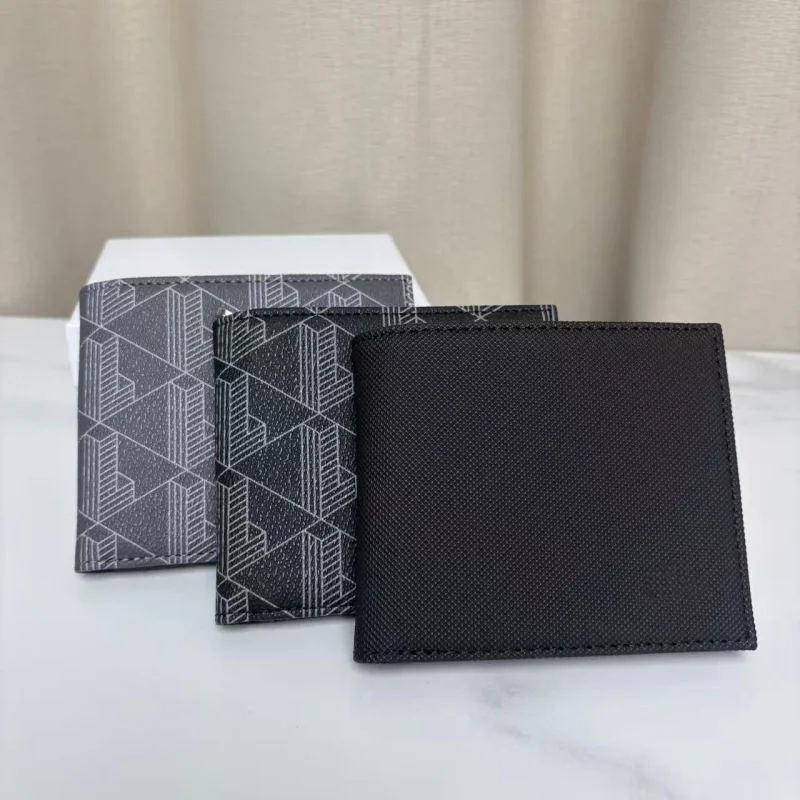 2026 Neue Modische Bedruckte Serie Doppelfalt-Geldbörse Premium Mini-Geldbörse für Herren und Damen PU-Leder Taschenbörse Kartenhalter
