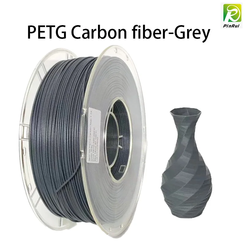 Imagem -03 - Pinrui-petg Filamento de Fibra de Carbono para Impressora 3d Alta Resistência Material Composto Fdm 1.75 mm 1kg 2.2lbs