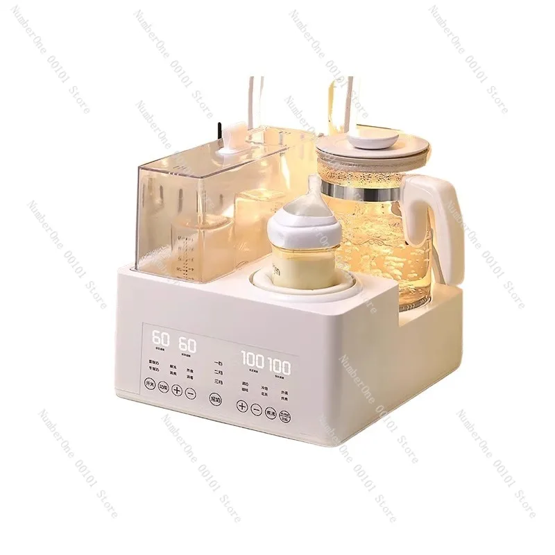 Constant Temperature Baby Bottle Feeder Station, Three-in-One Bottle Sterilizer and Milk Warmer for Home Baby Feeding