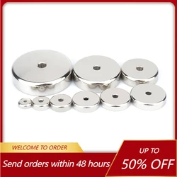 Super Strong Neodymium Magnet Countersunk Round Cup Heavy Duty Rare Earth Magnet Permanent Magnetic Disc Fridge Magnets for DIY