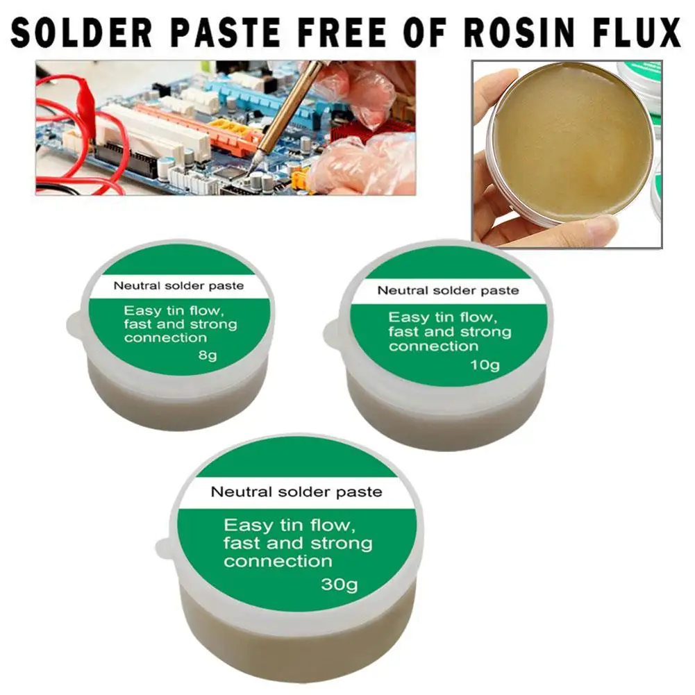 Solder Paste Rosin Flux 8g/10g/30g Lead-free Welding Flux Iron Repair Welding Paste Soldering Tin Soldering Oil Soldering Flux