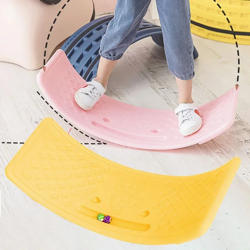 Kids Rocking Balance Seesaw Board Physical Coordination Training Equipment Game Teeterboard Play Toy Plate NonSlip Sensory Train