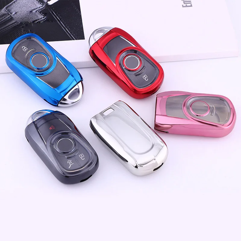 TPU Car Key Cover for Buick Angkor Chira Weilang GL68 Regal Lacrosse Kaiwei Car Smart Key Protective Shell Cover Ring