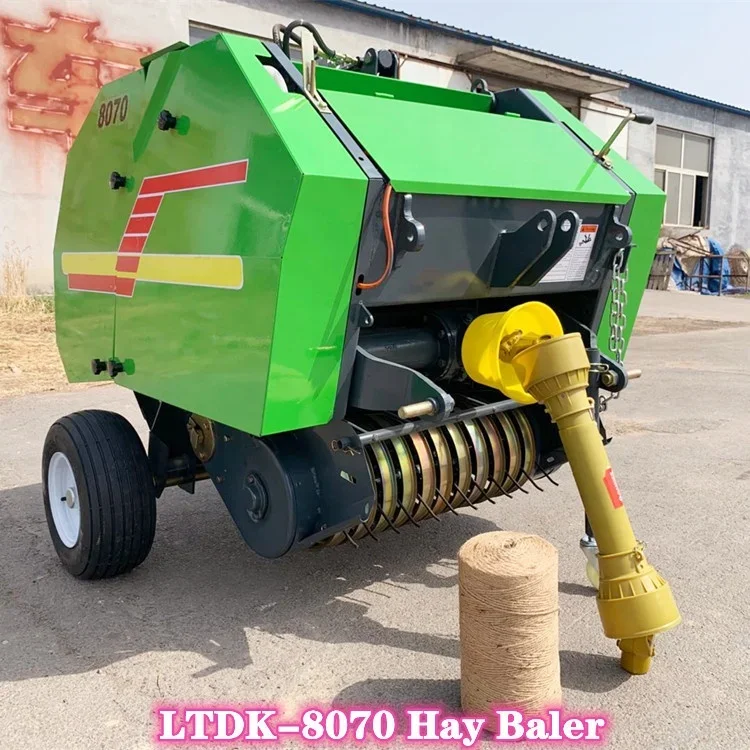 Tractor mounted PTO mini round hay straw baler machine small hay baler for sale