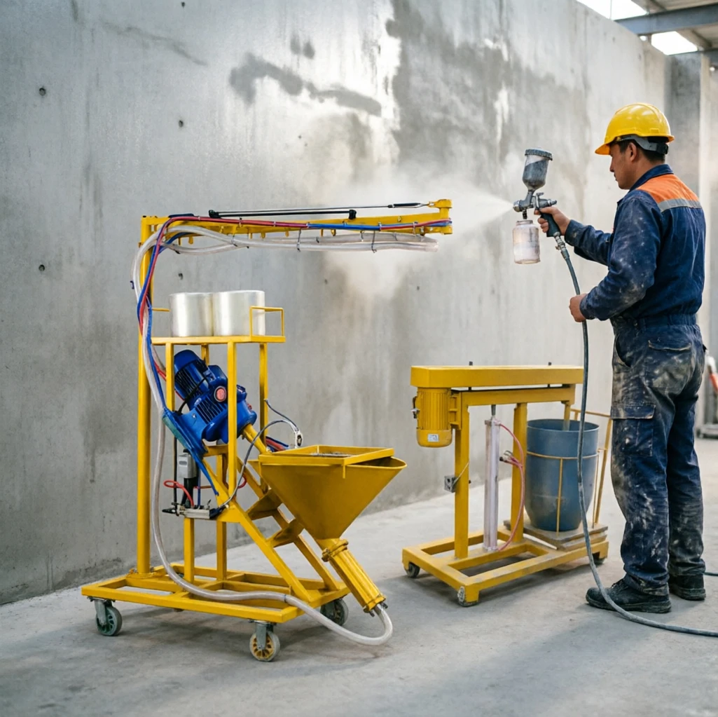Building Outer Wall GFRC Spraying Machinery Anti-splash Nozzle High Efficiency Large Area Construction Work Tool FOR Sales