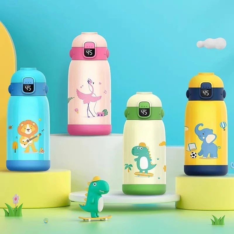 

Children's thermos cup Large capacity baby Kindergarten baby out kettle 1 to 3 years old straw learning drinking cup
