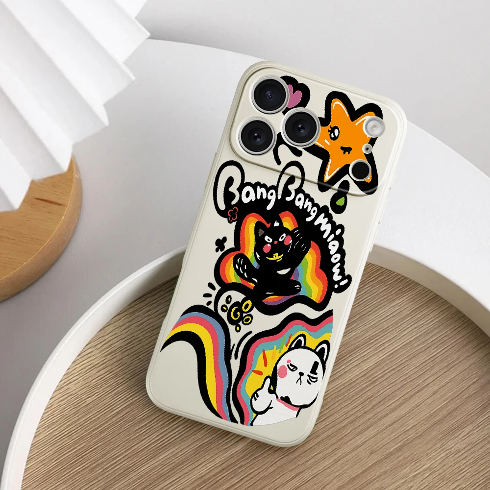 حافظة لهاتف آيفون 17 برو ماكس 17 إير 16 15 14 13 12 11 برو ماكس XS Max7 8 Plus 16e 16 Plus غطاء من البولي يوريثان الحراري