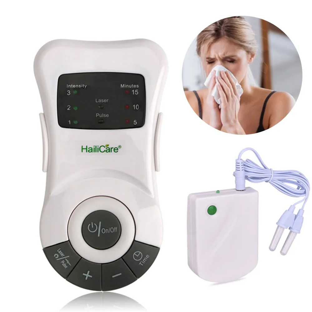 Allergy Rhinitis Reliever Nose Care Laser Low Frequency Physiotherapy Nasal Congestion Sinusitis Cure Device Anti-Snoring