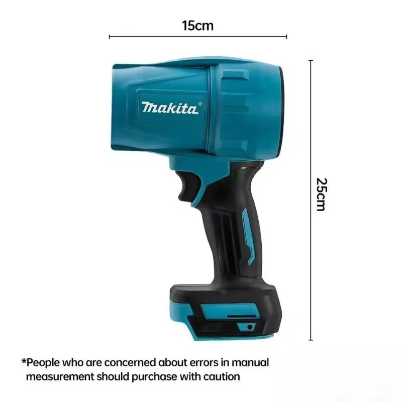 Soprador Turbo Jet Makita 30000RPM, Ventilador Elétrico de 18V, Ferramenta de Limpeza de Carro Recarregável