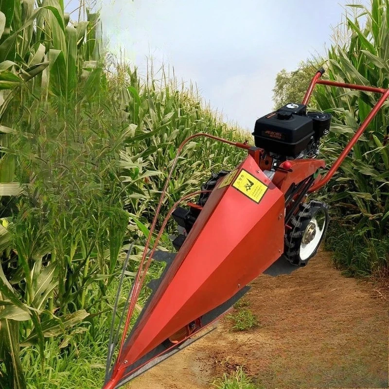 Agricultural Harvester Beans Pepper Corn Multifunctional Small Harvester Cutting Machine  Single Straw Cutting Machine
