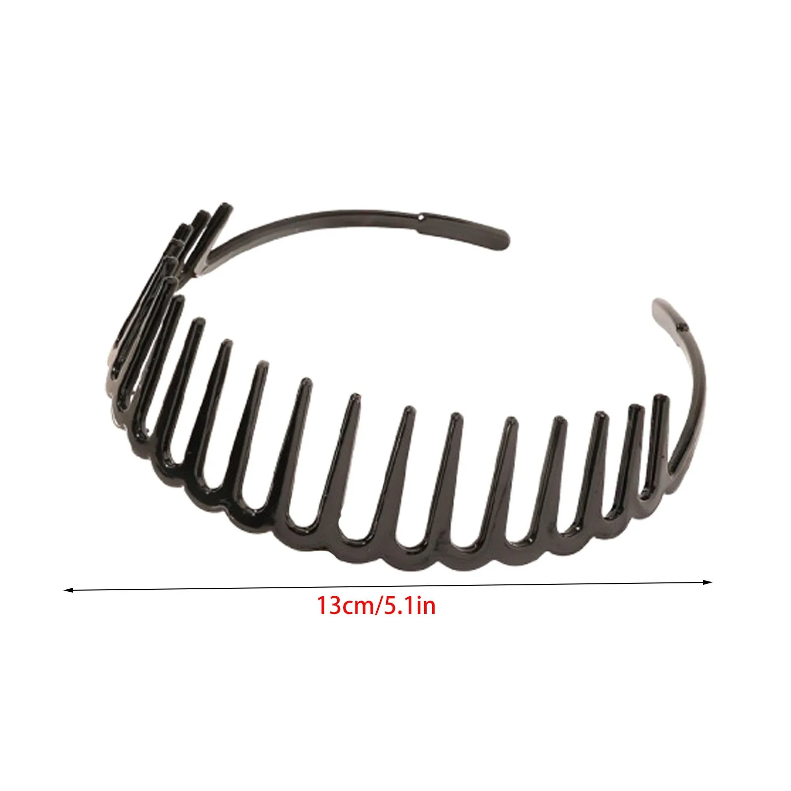 Fashion Simple Headwear Solid Color Resin Hair Comb Hairbands Headband Hair Hoop Bezel With Teeth Hair Accessories For Women