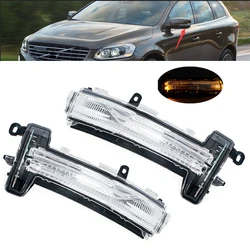 For Volvo XC60 2014 2015 2016 2017 LED Auto Parts Daytime Running Lamp Mirror Indicator Turn Signal Light 31371878 31371879