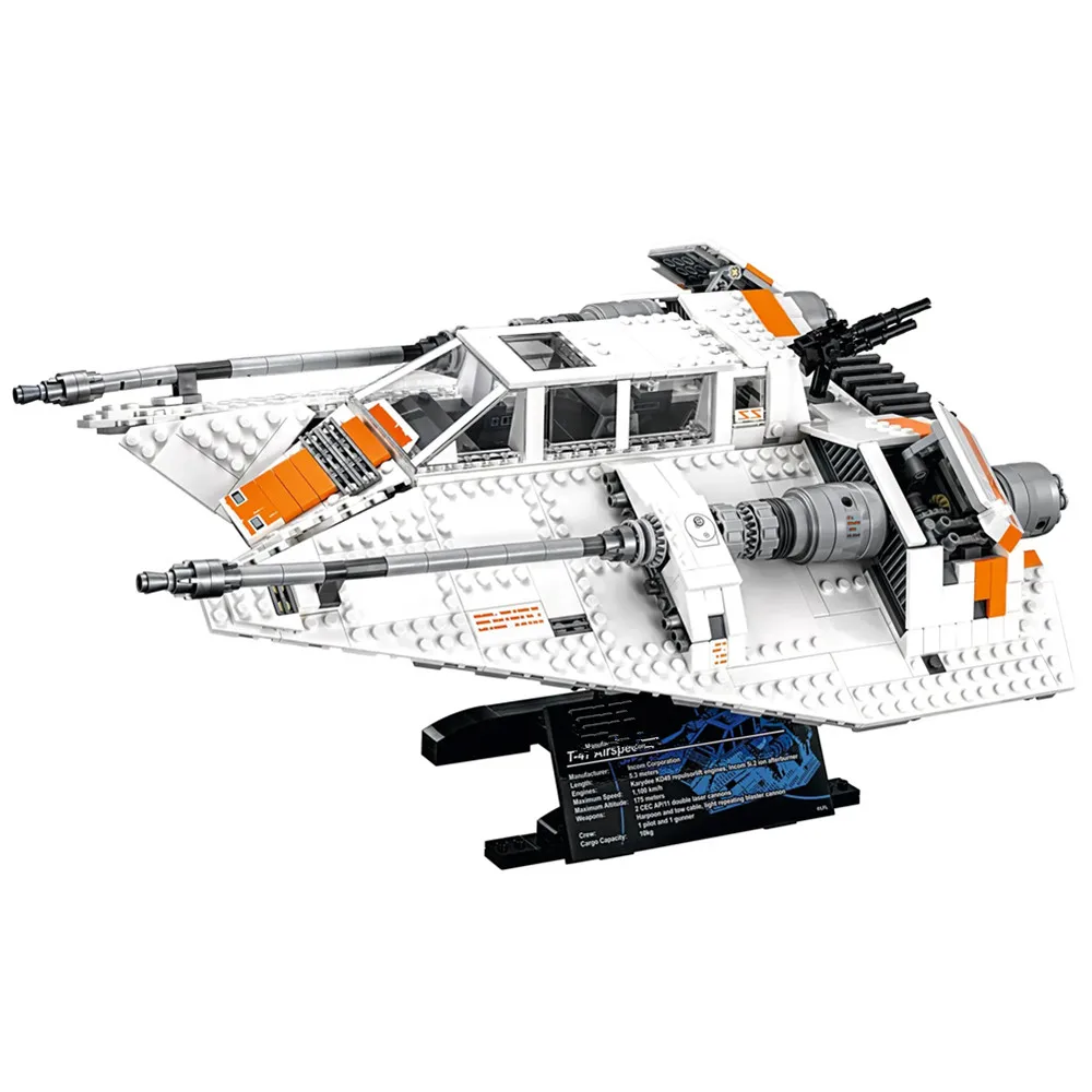 Compatible 75144  Plan Speeder 1703Pcs Snow Battle Fighter Toys Christmas Gifts For Friends