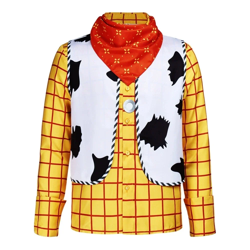 

2026 new Role Play Outfit Movie Cosplay Story Woody Costume Costume Outfit Shirt Vest Scarf Halloween Carnival Masquerade Suit