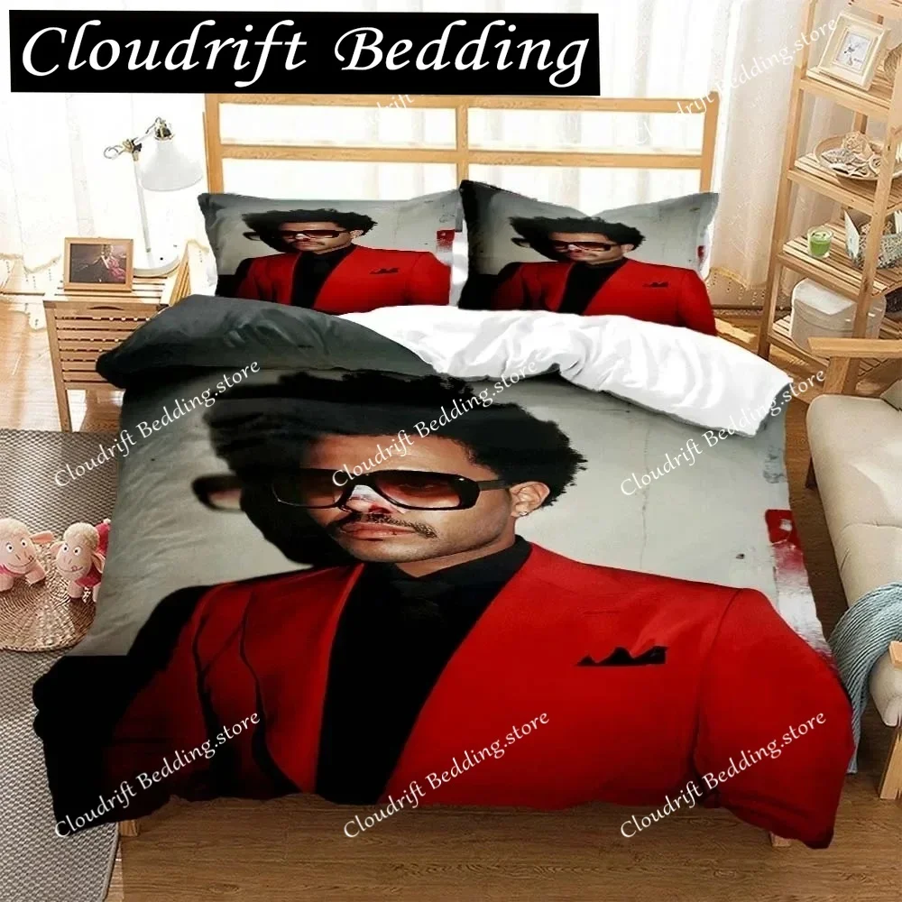 3D Printed Die Weeknd Fashion Pop Singer Bedding Queen Bedding Set Customized King Size Soft And Comfortable Bedding Set