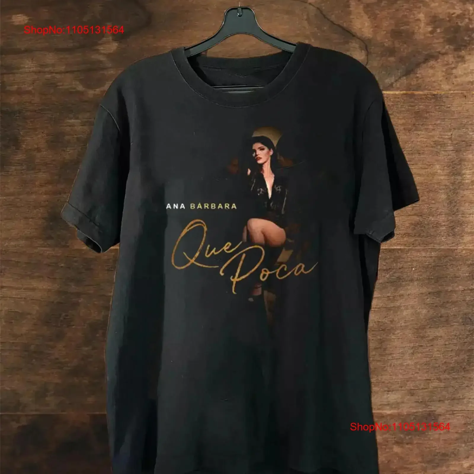 Ana Barbara Reina Grupera Tour camiseta negro Gifl talla S 5XL firma UM139 vintage lavado elegante moda suave estirado