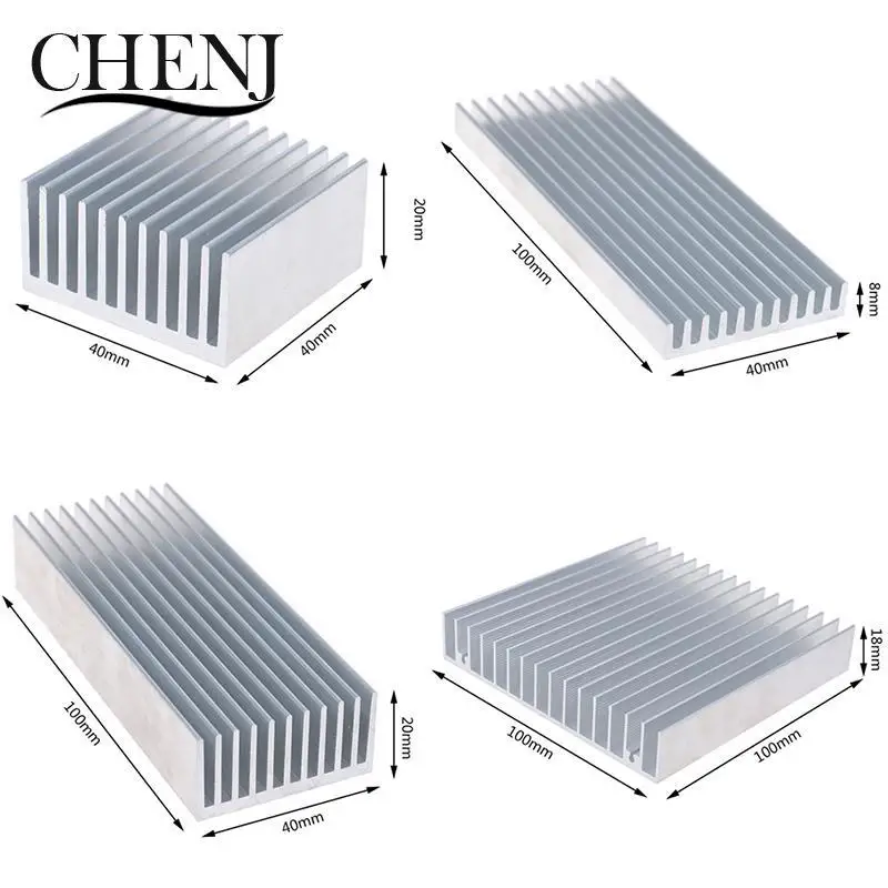 Extruded Aluminum Heatsink For High Power LED IC Chip Cooler Radiator Heat Sink