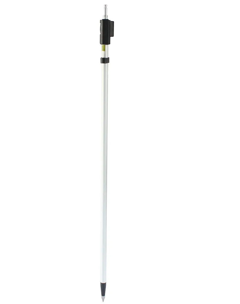 Gran oferta, varilla telescópica de poste de prisma de aluminio de 2,15 m con bloqueo a presión para accesorio de topografía de estación Total DZ215SL