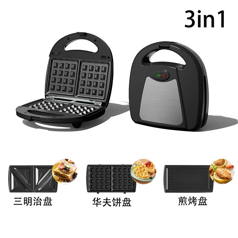 3-In-1 Breakfast Maker Sandwich Maker Household Electric Cake Pan Steak Maker