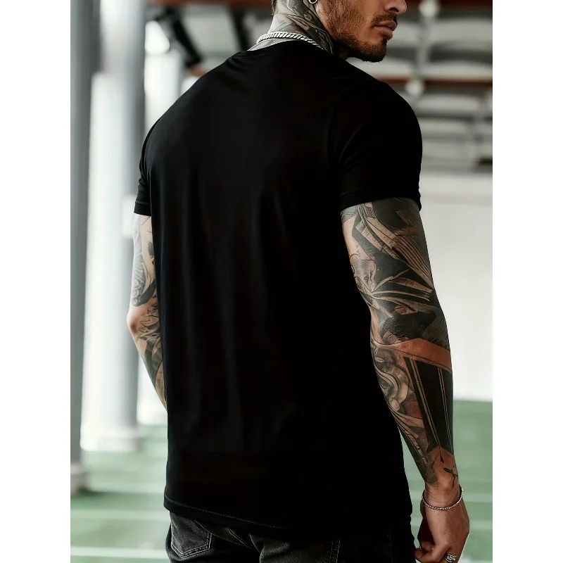 American Retro Trendy Brand Simple Summer Short Sleeved T-shirt Men's T-shirt Summer New Men's and Women's Casual T-shirt