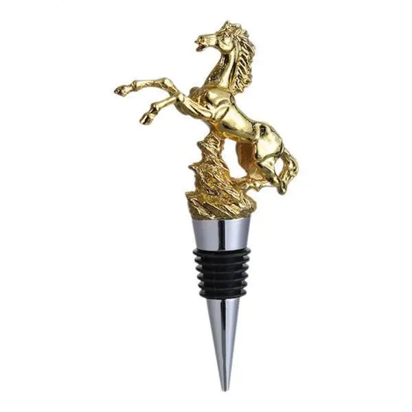 Animal Head Zinc Alloy Wine Bottle Stopper Decorative Leakproof Seal Barware for Home Party Use