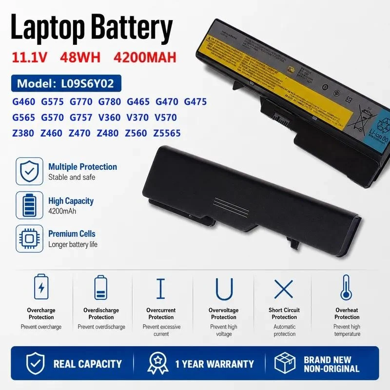Applicable For Lenovo G460 Z470 Z460 Z470 B470e V370 z465 Z370 V470 battery