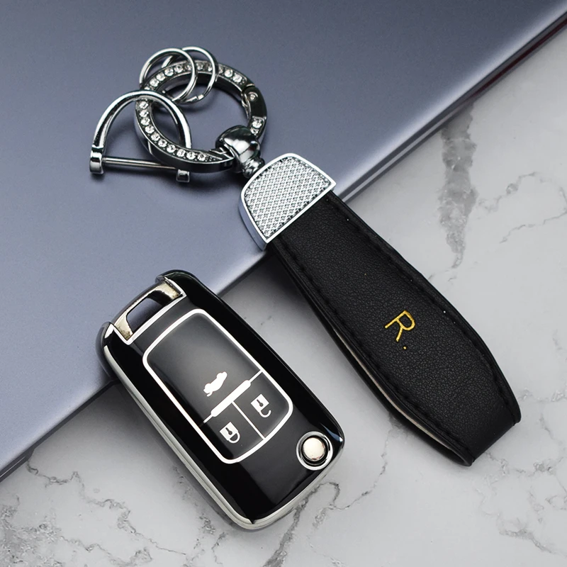 3/4/5Button Auto Shell Fob For Chevrolet Equinox Volt Cruze Camaro Garna Yakista AVEO Impala GMC Terrain TPU Car Key Case Cover