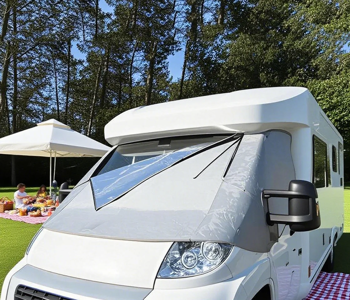 

Motorhome Windshield Snow Cover External Thermal Sun Shade Sun Protection Cover For Peugeot Boxer Fiat Ducato Citroen Relay X250