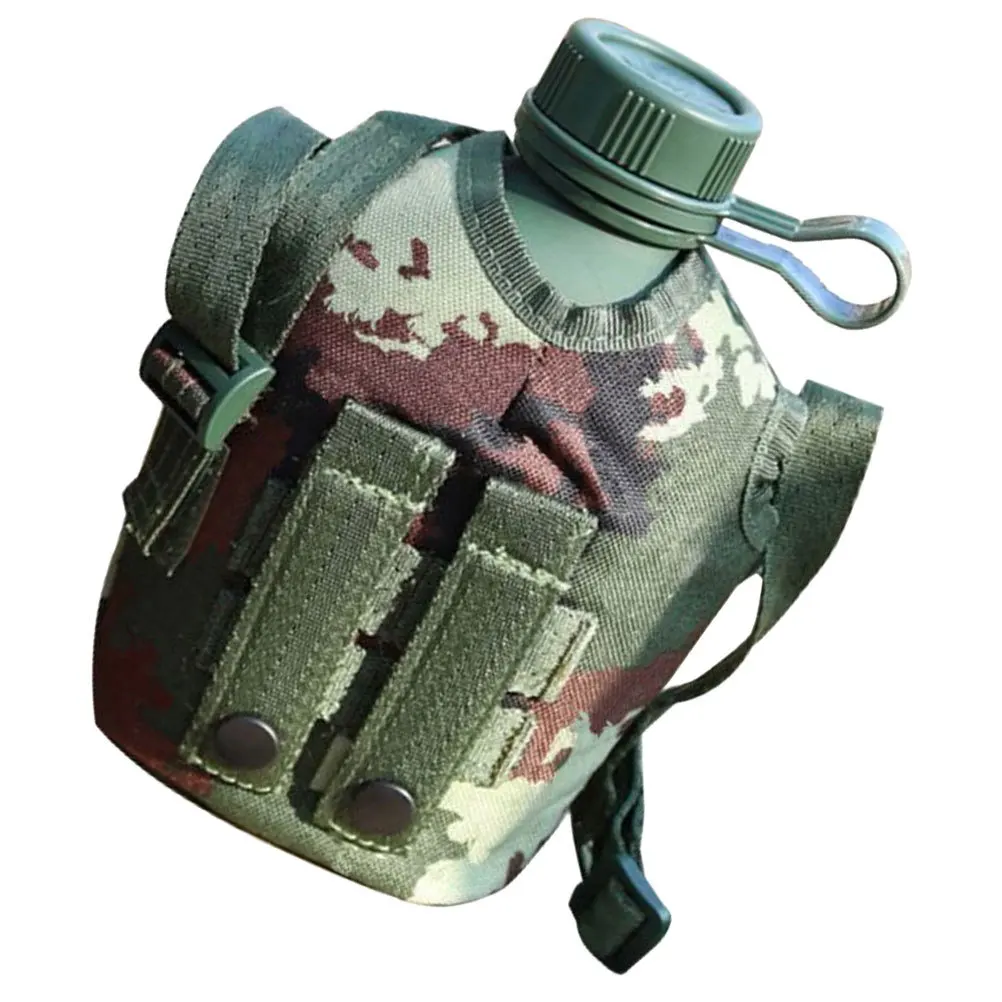 

Outdoor Water Canteen Portable Camping Water Bottle Military Hiking Supply Insulated Non-Slip Handle For Travel Picnic