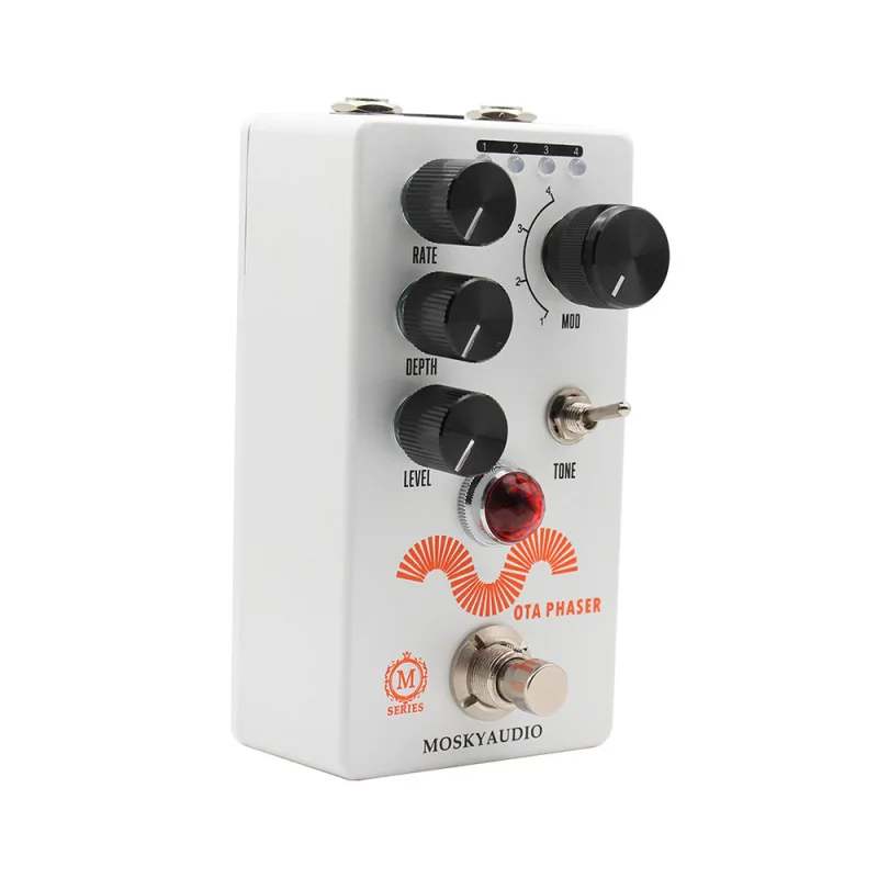 MOSKYAUDIO Guitar Phaser Pedal Mini Guitar Effect Pedal True Bypass Metal Shell 6.35mm Input Output Interface Guitar Accessories