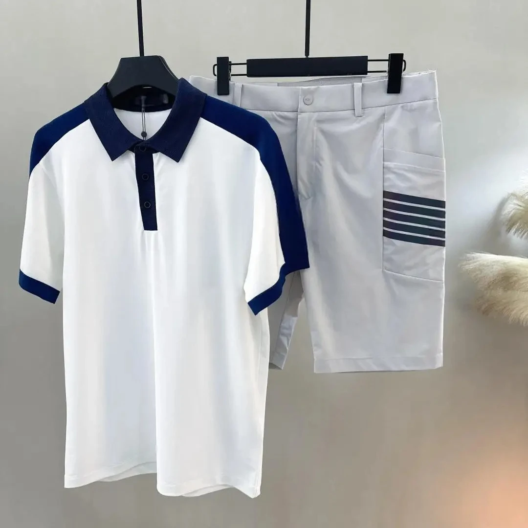 Men Summer Golf Short Sleeve T Shirt Quick Dry Sportswear Slim Fit Fashion All Match Comfortable Casual Golf Tops For Male
