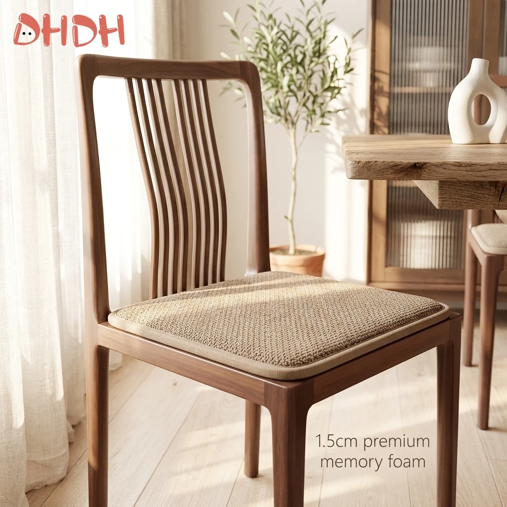 Premium Professional Thick Memory Foam Chair Cushion 1 5cm High Quality Soft Seat Pad Non Slip Dining Office Kitchen Comfortable
