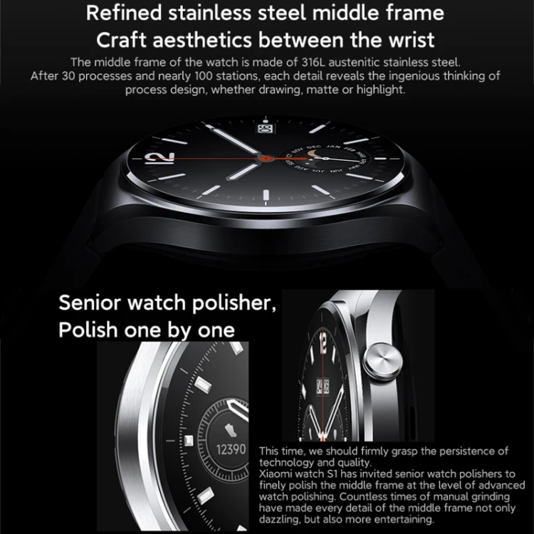 New ArrivalWatch S1 GPS inteligentny zegarek 5ATM wodoodporny 1,43 cala AMOLED zegarek ze szkła szafirowego