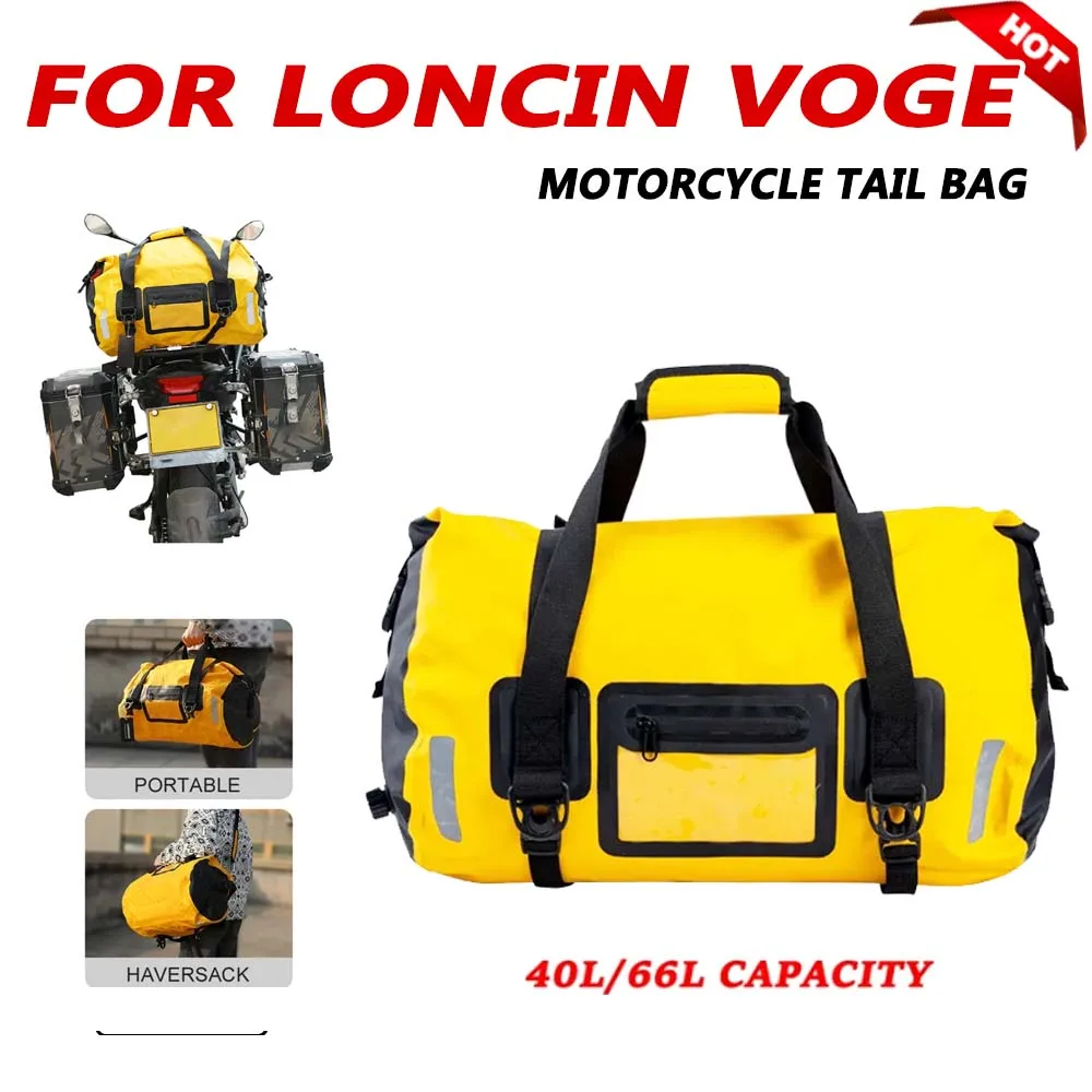 

For For Loncin Voge 500DS 500R 500AC 525DSX 650DS 650DSX 300DS DS525X 525R Seat Bag 40L 66L Tail Bag Travel Outdoor Dry Luggage