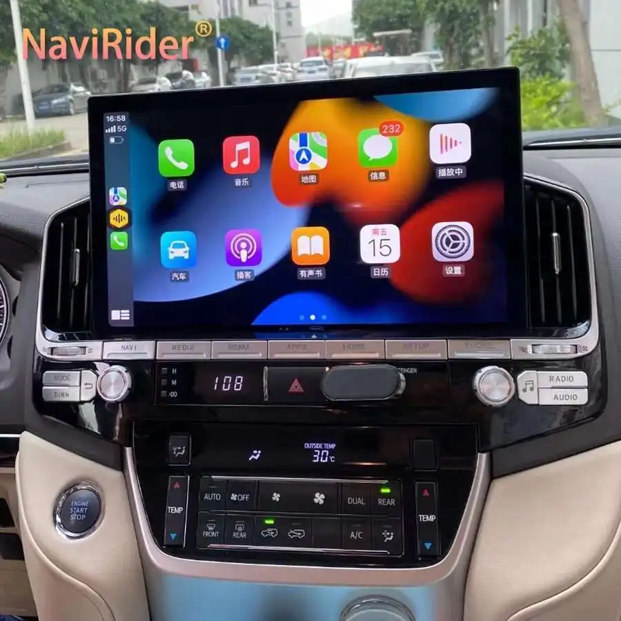 

13.3" Car Multimedia Video Player For TOYOTA LAND CRUISER Sahara LC200 2008-2015 LC300 Android GPS Navigation Wireless Carplay