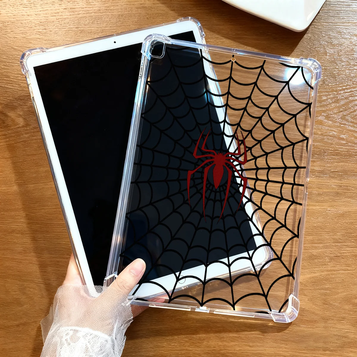 Spider web tablet caso para samsung galaxy tab a8 a9 plus 11 "s10 plus 12.4 polegada s10 fe s9 s8 s7 plus s6 lite macio tpu capa traseira