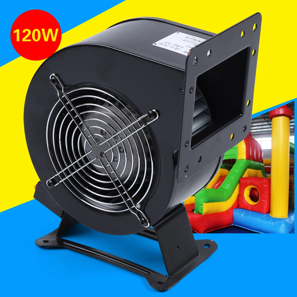 120W Centrifugal Blower Outdoor Wood Furnace Boiler Fans Round Flange Arch Fan Low Noise for Extruder Heat Dissipation